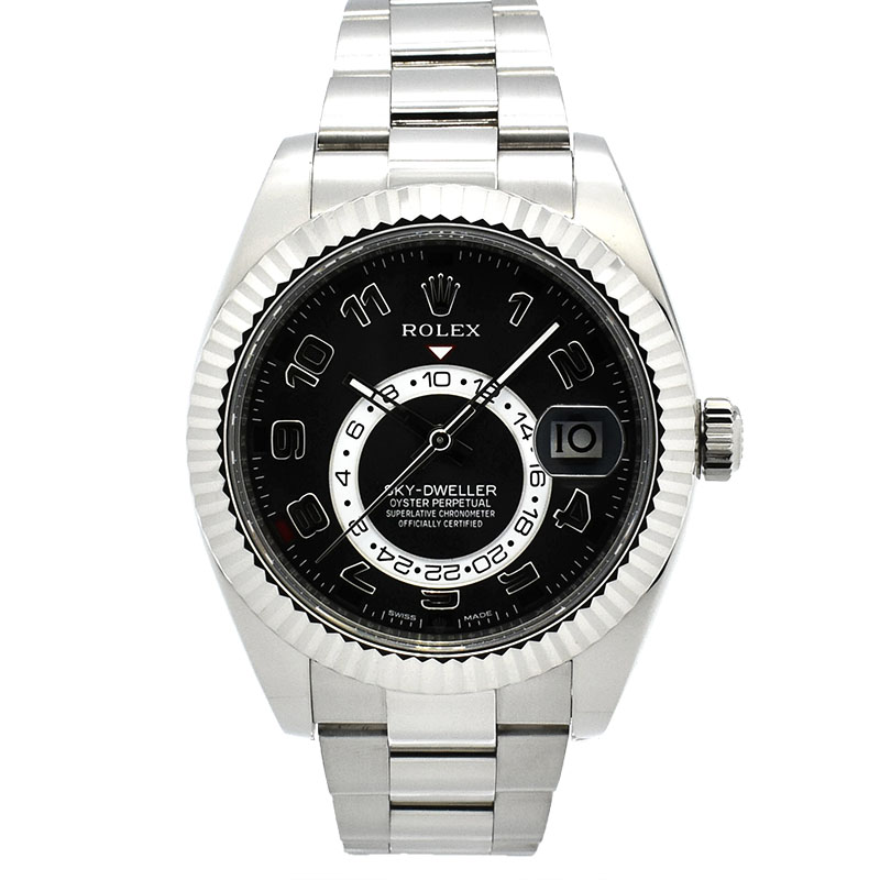 ロレックス　ROLEX　スカイドゥエラー　Ref.326939　18KWG　ブラック　42mm　USED　中古