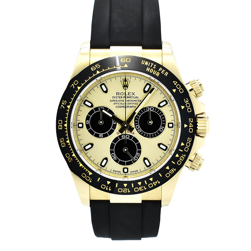 ロレックス　ROLEX　デイトナ　116518LN　シャンパン/ブラック　オイスターフレックス　18KYG　USED　中古