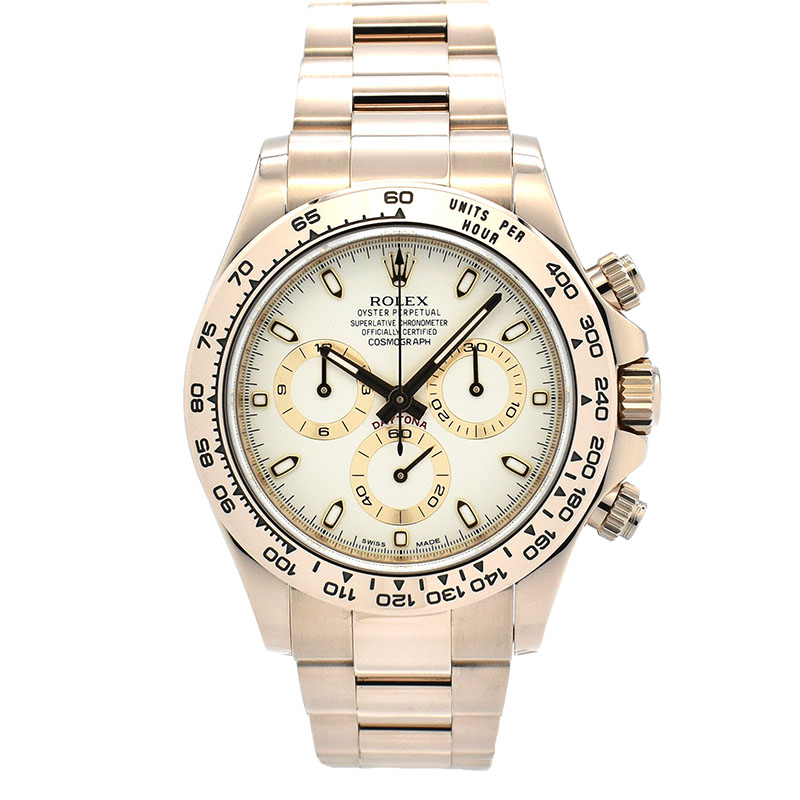 ロレックス　ROLEX　デイトナ　Ref.116505　エバーローズゴールド　アイボリー　ランダム番  40mm　USED　中古