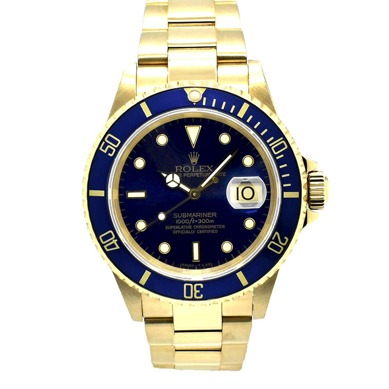 ロレックス　ROLEX　サブマリーナデイト バイオレットダイヤル　Ref.16618　18KYG　E番　40mm　USED　中古