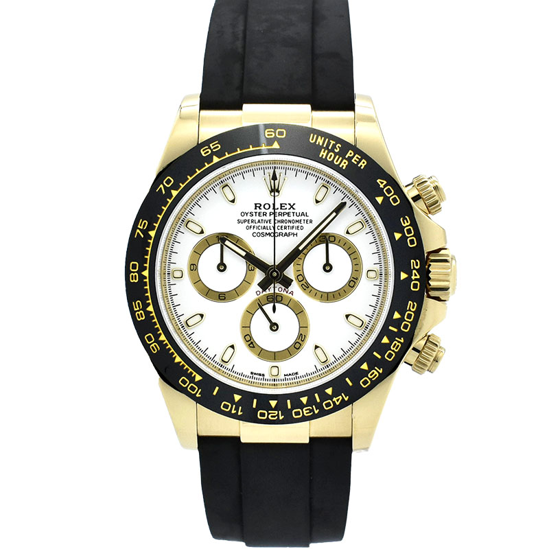 ロレックス　ROLEX　デイトナ　Ref.116518LN　ホワイト　オイスターフレックス　18KYG　USED　中古