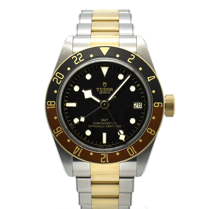 チューダー(チュードル)　TUDOR　ヘリテージ ブラックベイ GMT S&G　Ref.79833MN　41mm　ブラック　未使用品
