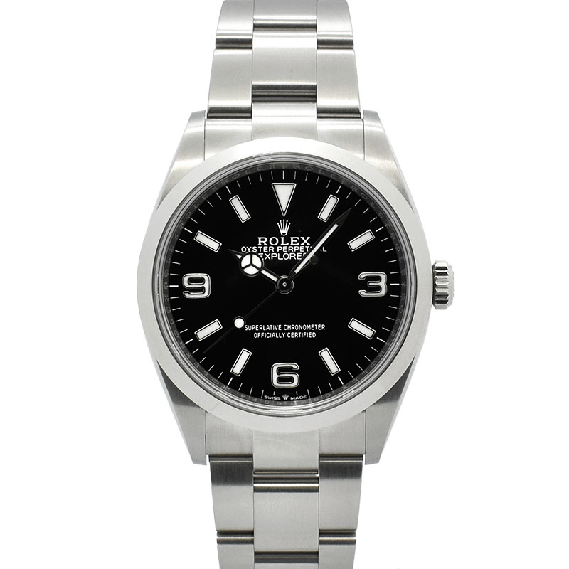 ロレックス　ROLEX　エクスプローラー1　Ref.124270　36mm　ブラック　USED　中古