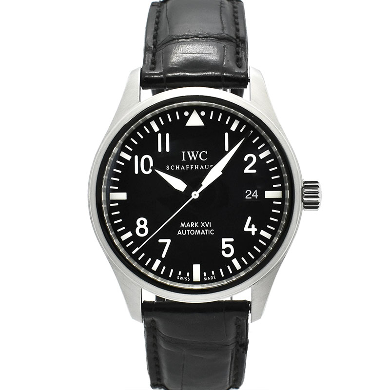 IWC　マーク16　IW325501　SS　ブラック　革ベルト　自動巻　39mm　USED　中古