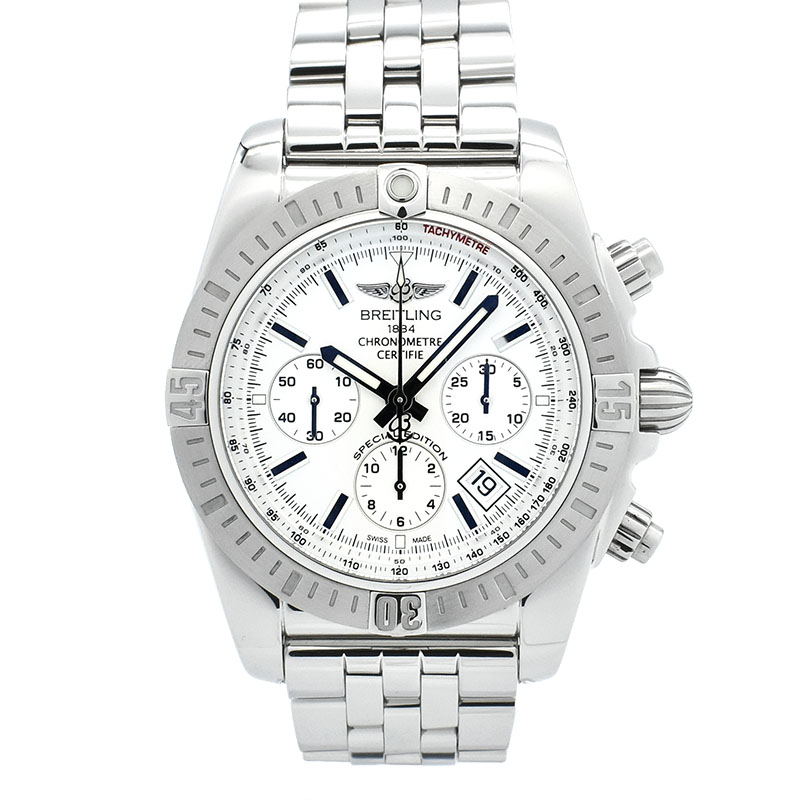 ブライトリング　BREITLING　クロノマットJSP　A011G29PA(AB0115)　日本限定　シルバー　SS　44mm　USED　中古