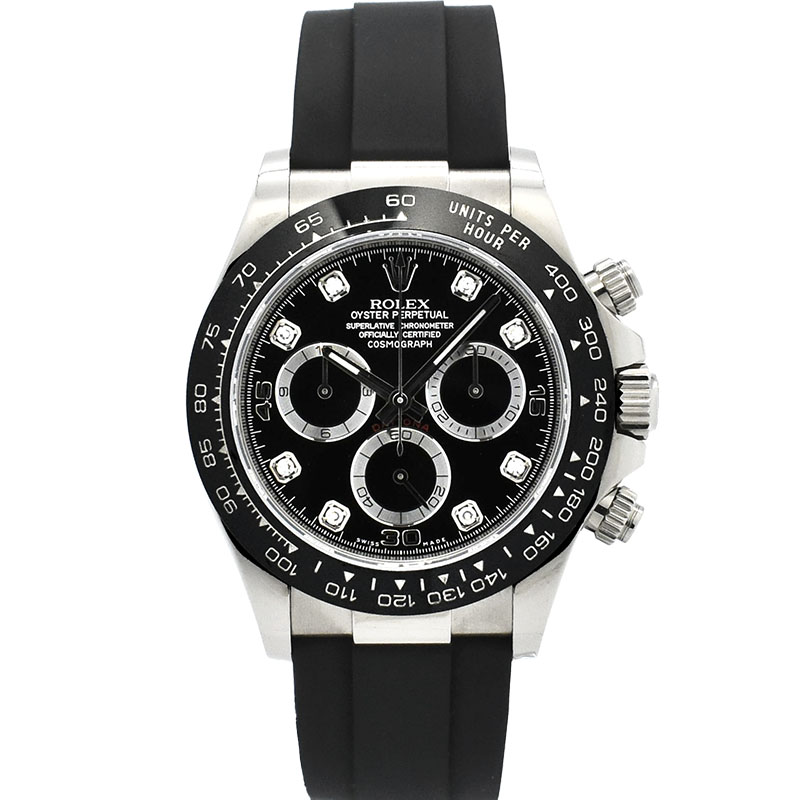 ロレックス　ROLEX　デイトナ　Ref.116519LNG　8Pダイヤ　18KWG　オイスターフレックス　40mm　USED　中古