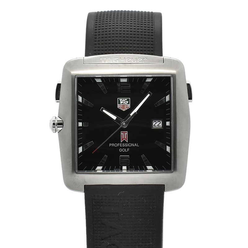 タグホイヤー　TAG HEUER　ゴルフウォッチ タイガーウッズエディション　WAE1110　クォーツ　36mm　USED　中古