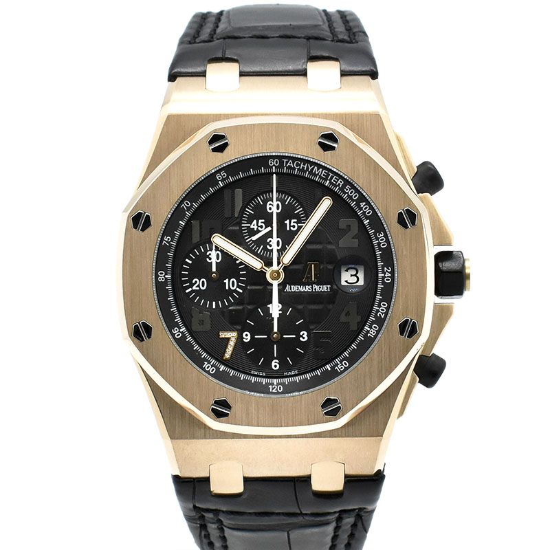 オーデマ・ピゲ　AUDEMARS PIGUET　ロイヤルオーク オフショア クロノグラフ GINZA 7　26180OR.OO.D101CR.01　革ベルト　100本限定　42mm　18KPG　USED　中古