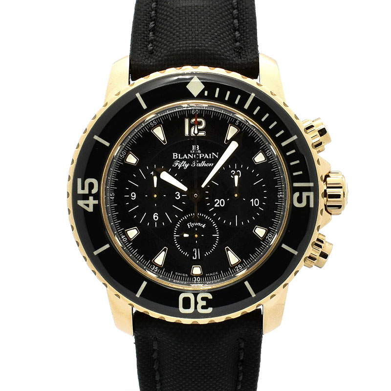 ブランパン　BLANCPAIN　フィフティファゾムス クロノグラフ フライバック　5085F-3630-52A　45mm　18KRG　USED　中古