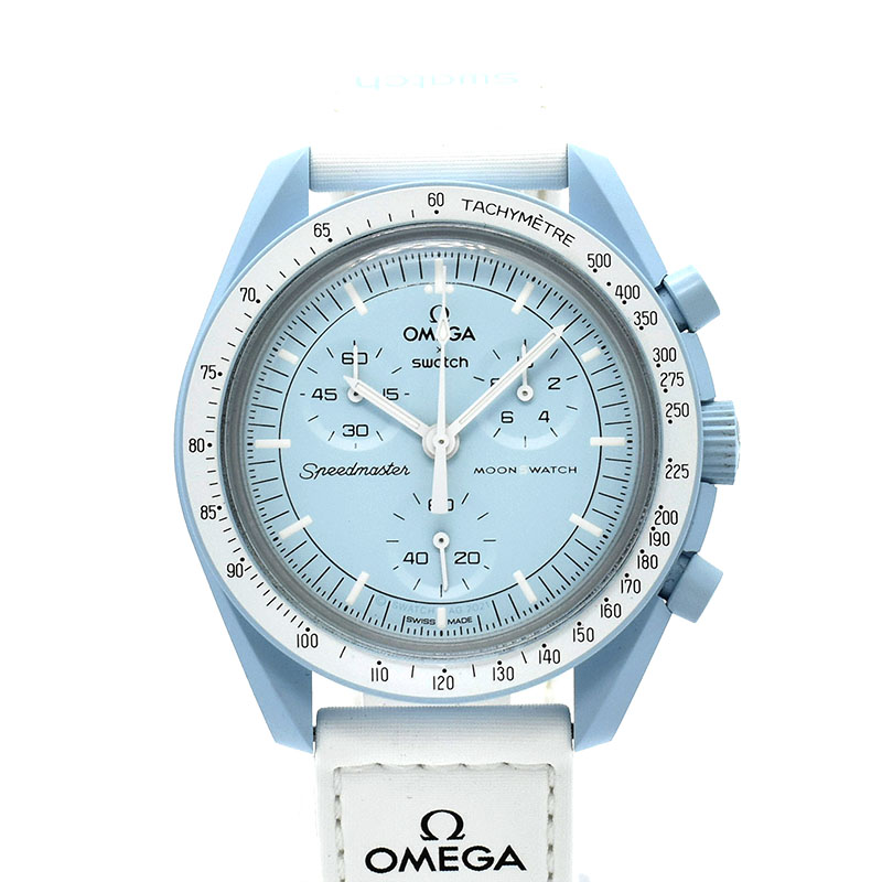 オメガ×スウォッチ　OMEGA×Swatch　ミッション トゥ ウラヌス　SO33L100　バイオセラミック　42mm　USED　中古