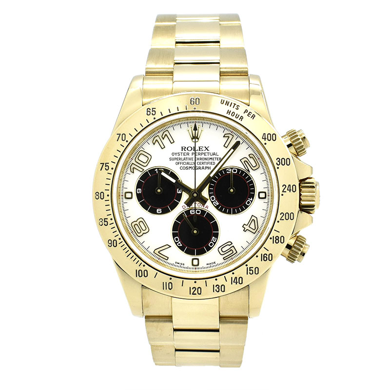 ロレックス　ROLEX　デイトナ　Ref.116528　ホワイト/ブラック　18KYG　40mm　V番　USED　中古