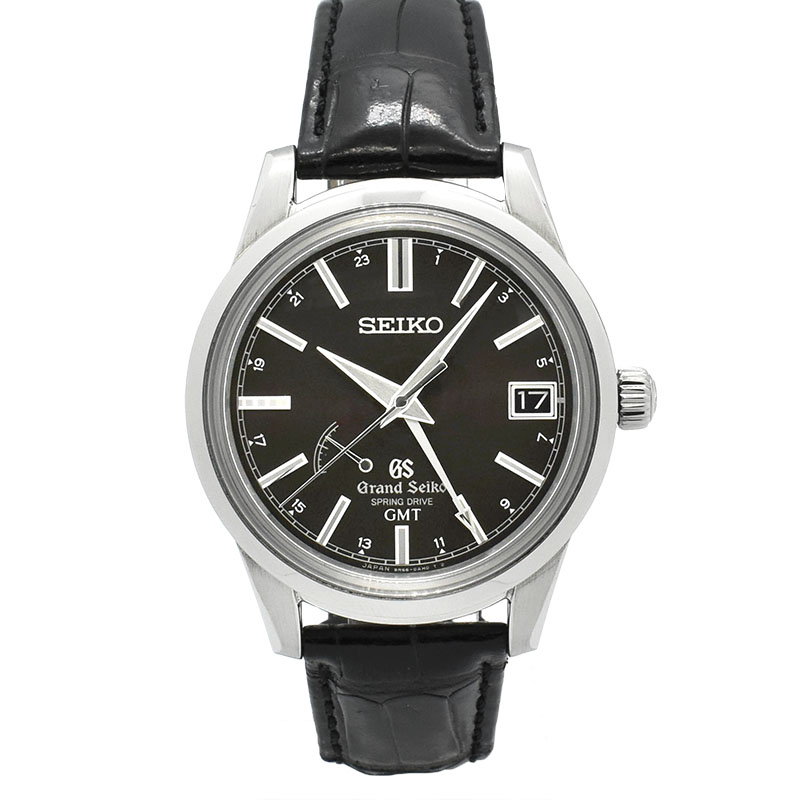 グランドセイコー　GRAND SEIKO　スプリングドライブ GMT パワーリザーブ　SBGE027　ブラック　40.2mm　USED　中古