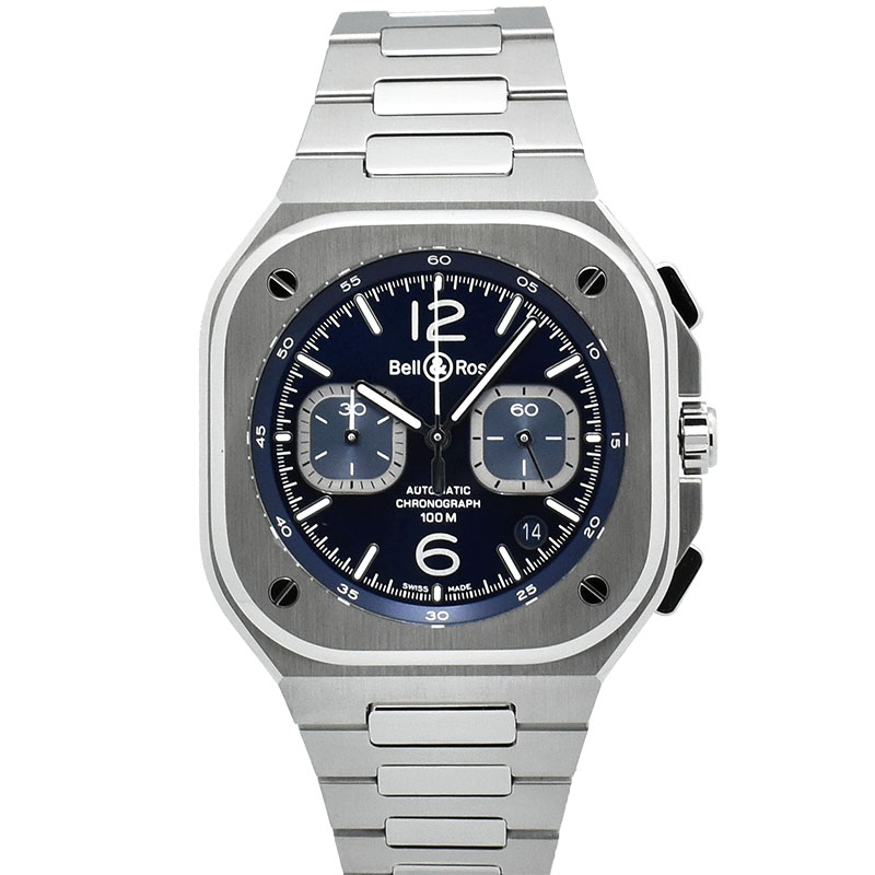 ベル＆ロス　BELL＆ROSS　インストゥルメントゥ BR 05 クロノ ブルー スティール　BR05C-BU-ST/SST　SS　42mm　USED　中古