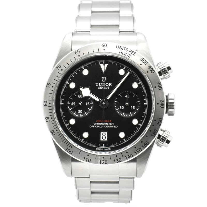 チューダー(チュードル)　TUDOR　ヘリテージ ブラックベイ クロノグラフ　Ref.79350　41mm　ブラック　USED　中古