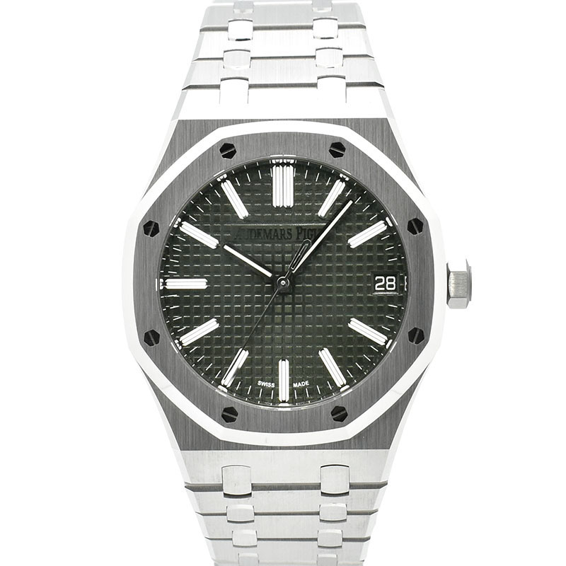 オーデマ・ピゲ　AUDEMARS PIGUET　ロイヤルオーク オートマティック　15510ST.OO.1320ST.09　41mm　グリーン　未使用品