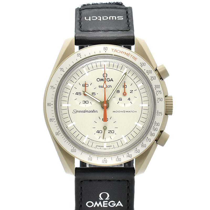 オメガ×スウォッチ　OMEGA×Swatch　ミッション トゥ ジュピター　SO33C100　バイオセラミック　42mm　USED　中古