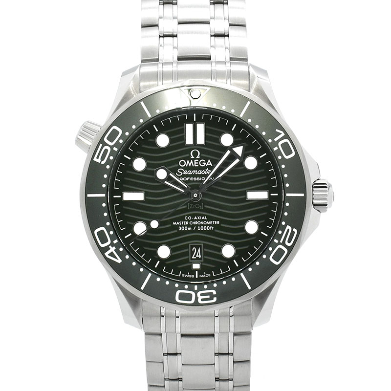 オメガ　OMEGA　シーマスター300 コーアクシャル マスタークロノメーター　210.30.42.20.10.001　グリーン　42mm　未使用品