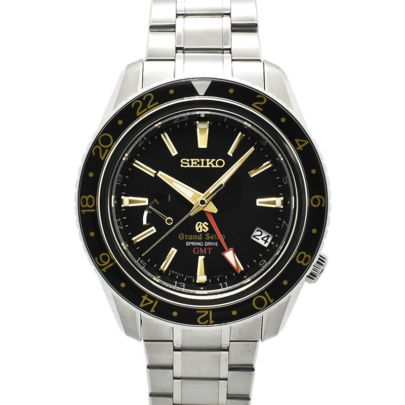 グランドセイコー　GRAND SEIKO　スプリングドライブ GMT　SBGE015　ブラック　44mm　マスターショップ限定　USED　中古