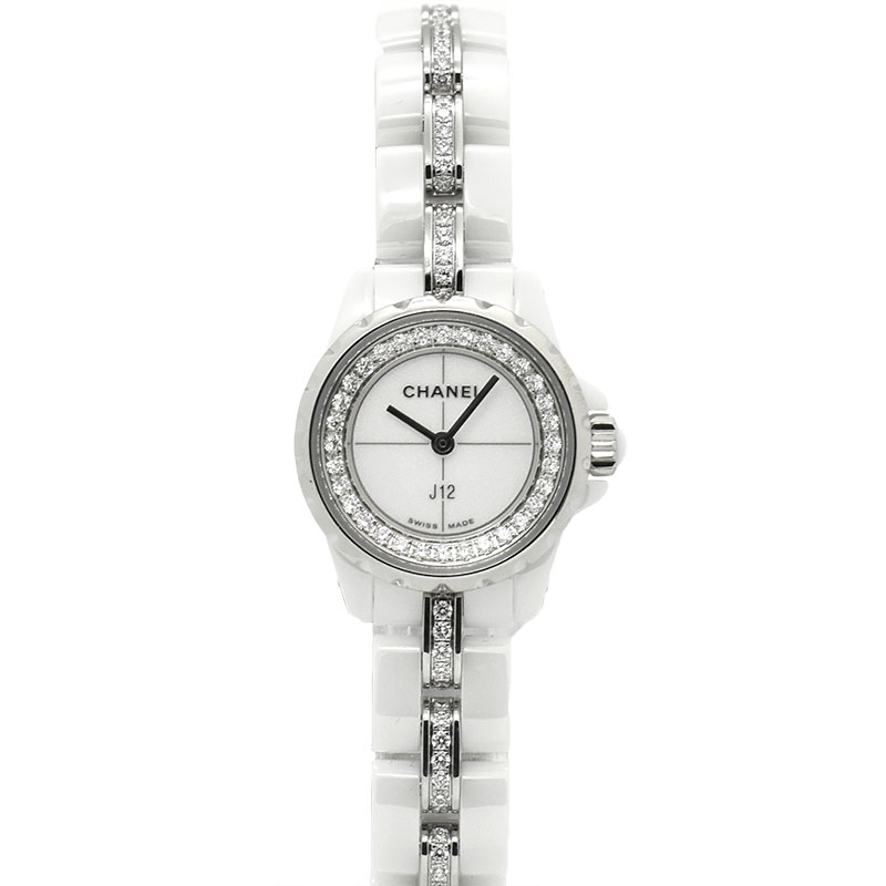 シャネル　CHANEL　J12 XS　Ref.H5238　19mm　フランジ/ブレスダイヤ　レディース　USED　中古