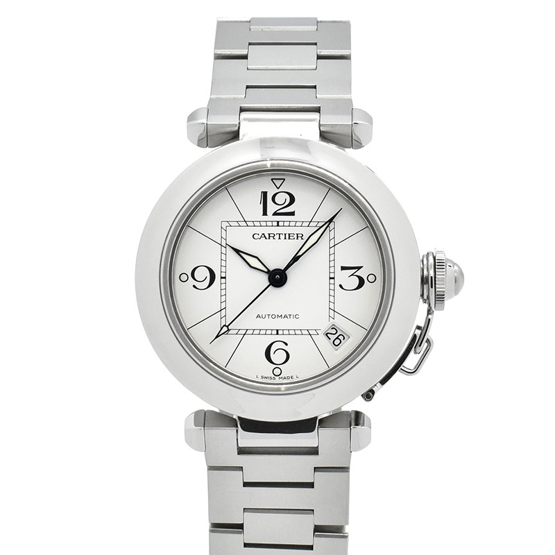 カルティエ　CARTIER　パシャC　W31074M7　ホワイト　35mm　USED　中古