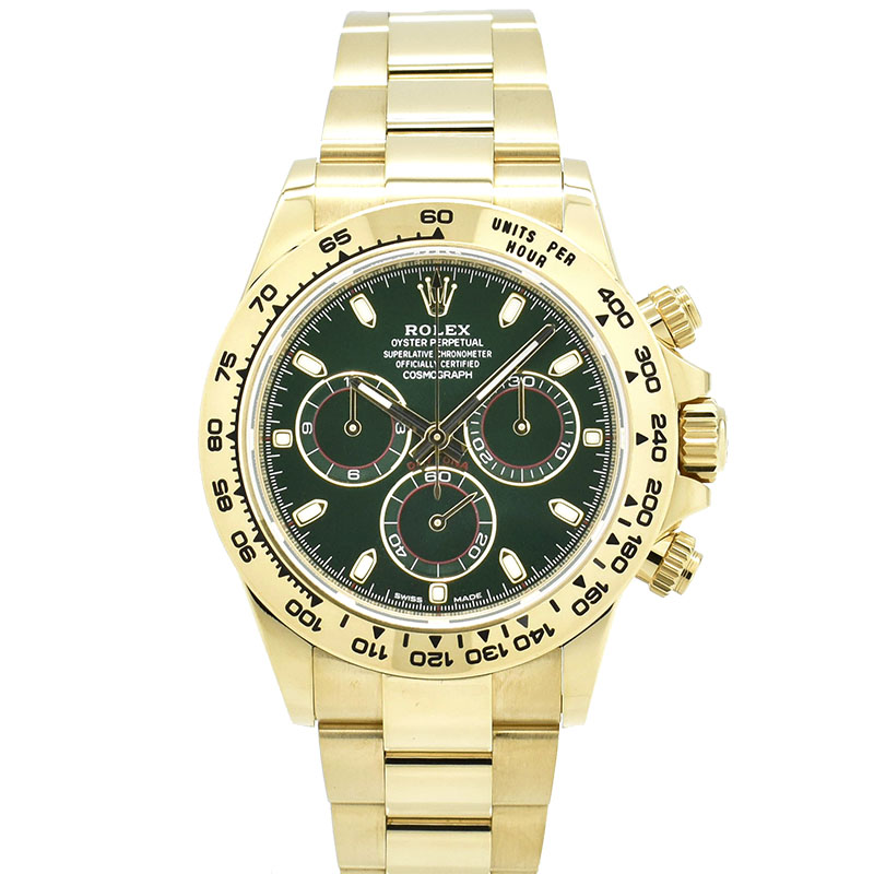 ロレックス　ROLEX　コスモグラフ デイトナ　Ref.116508　グリーン　18KYG　40mm　USED　中古