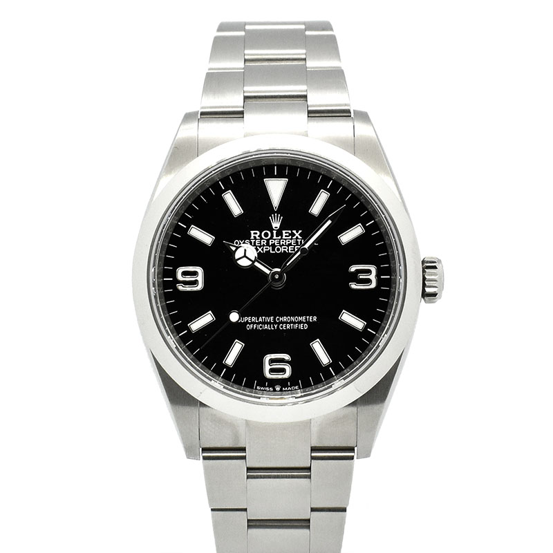 ロレックス　ROLEX　エクスプローラー1　Ref.124270　36mm　ブラック　USED　中古