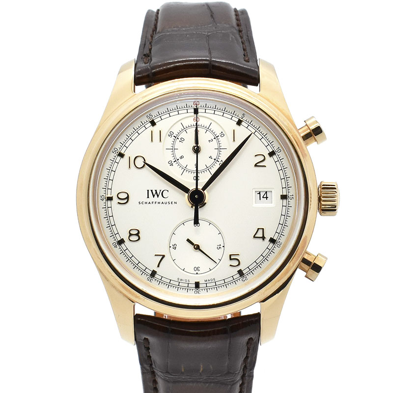 IWC　ポルトギーゼ クロノグラフ クラシック　IW390402　18KRG　シルバー　42mm　USED　中古