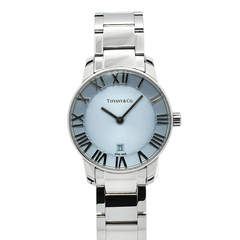 ティファニー　TIFFANY&Co.　アトラス 2ハンド　37447188　アイスブルー　29mm　USED　中古