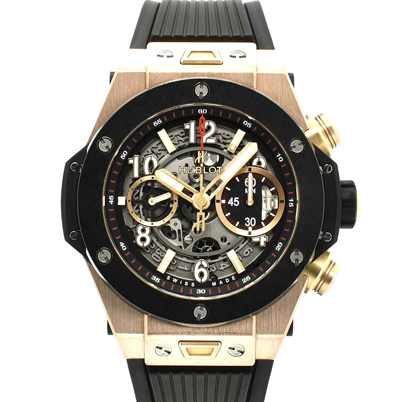 ウブロ　HUBLOT　ビッグバン ウニコ キングゴールド セラミック　411.OM.1180.RX　45mm　USED　中古