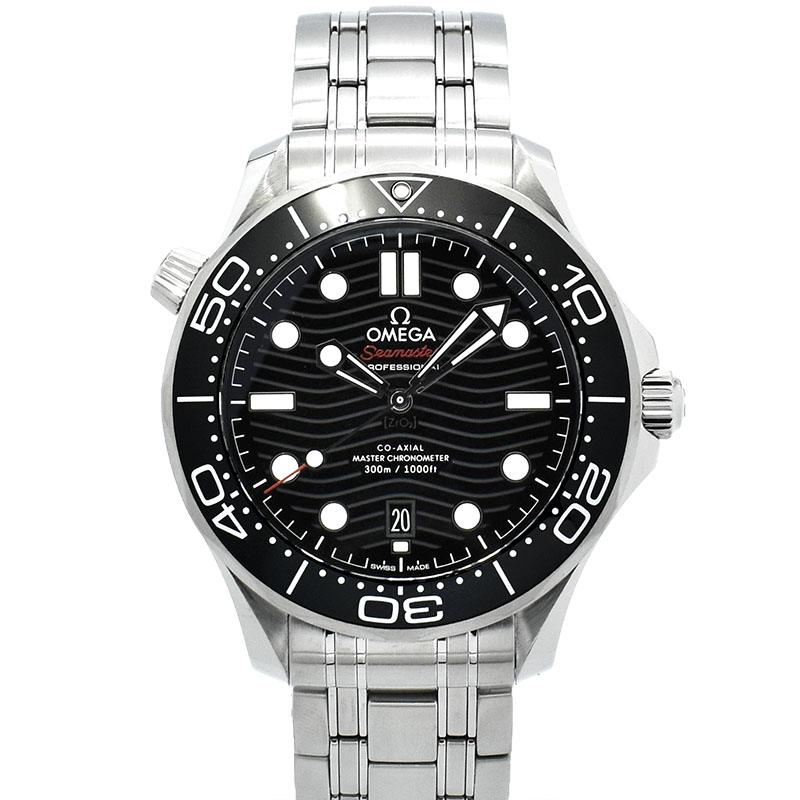 オメガ　OMEGA　シーマスター300 コーアクシャル マスタークロノメーター　210.30.42.20.01.001　ブラック　42mm　USED　中古