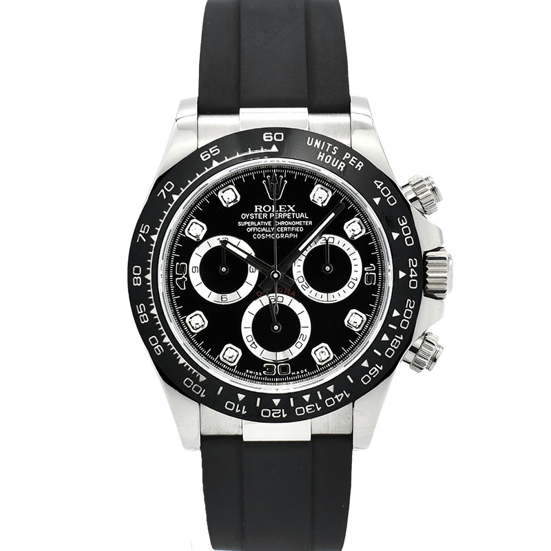 ロレックス　ROLEX　デイトナ　Ref.116519LNG　8Pダイヤ　18KWG　オイスターフレックス　40mm　USED　中古