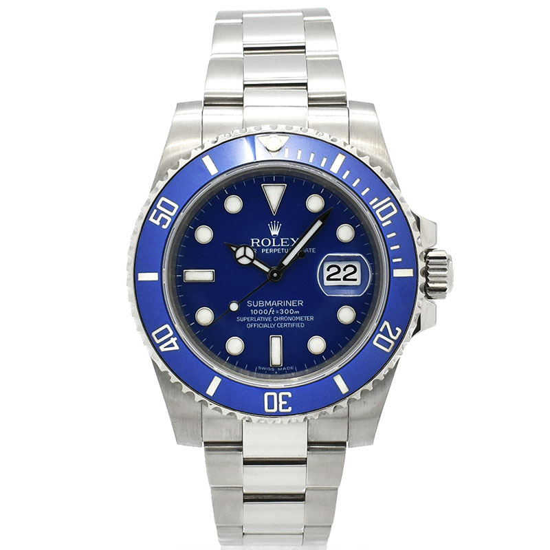 ロレックス　ROLEX　サブマリーナデイト　Ref.116619LB　18KWG　ブルー　40mm　M番　USED　中古
