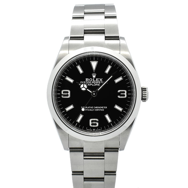 ロレックス　ROLEX　エクスプローラー 36　Ref.124270　36mm　ブラック　USED　中古