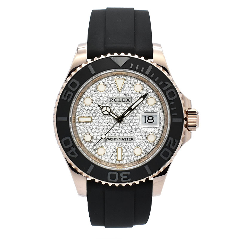 ロレックス　ROLEX　ヨットマスター40 パヴェダイヤ　Ref.126655　エバーローズゴールド　40mm　USED　中古