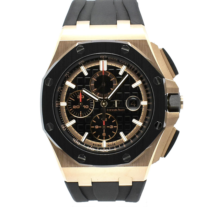 オーデマ・ピゲ　AUDEMARS PIGUET　ロイヤルオーク オフショア クロノグラフ　26401RO.OO.A002CA.02　18KPG　44mm　ブラック　USED　中古