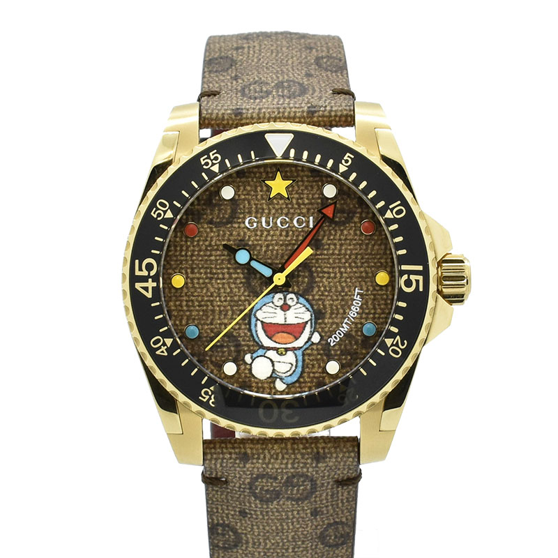 グッチ　GUCCI　ダイブ ドラえもん　YA136335　40mm　クォーツ　USED　中古