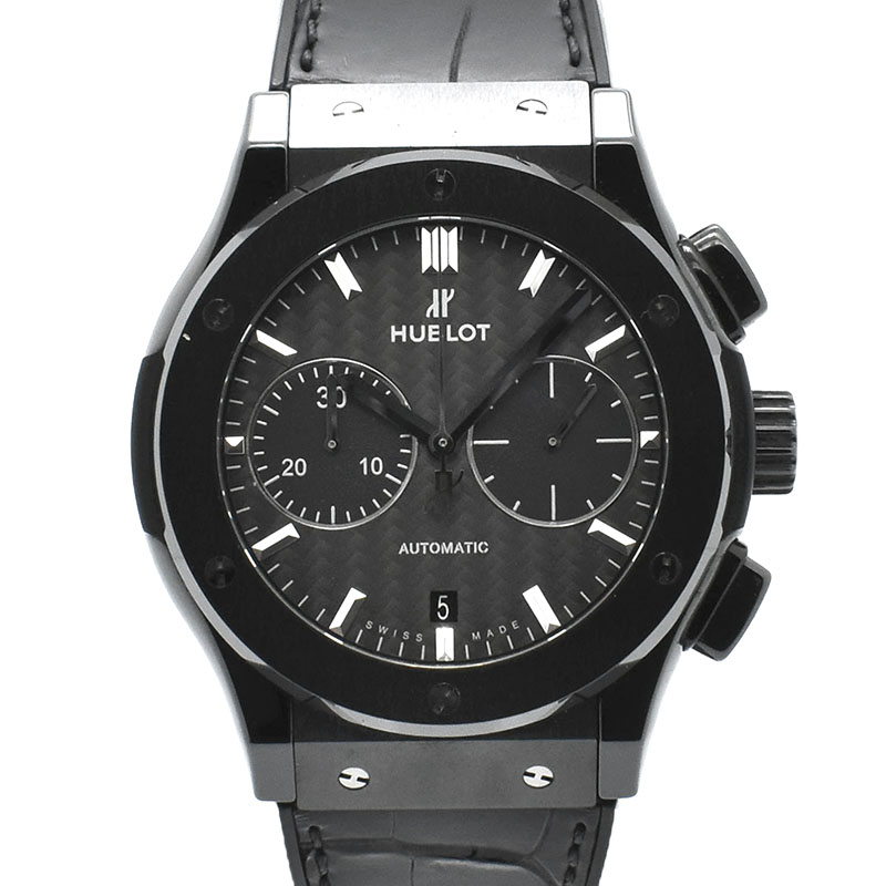ウブロ　HUBLOT　クラシックフュージョン クロノグラフ ブラックマジック　521.CM.1771.RX　45mm　セラミック　USED　中古