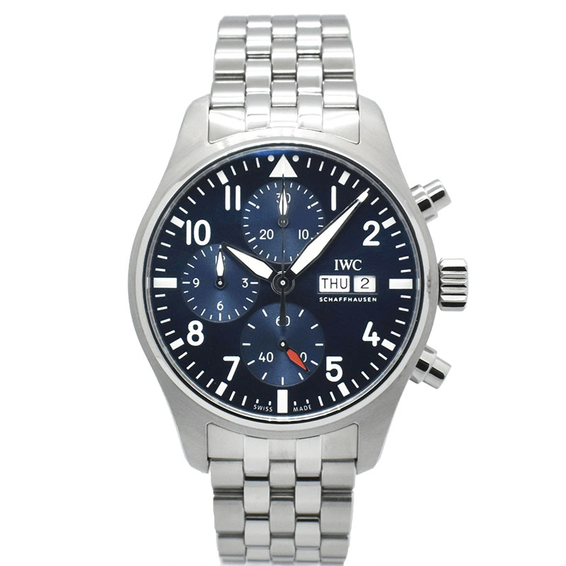 IWC　パイロットウォッチ クロノグラフ 41　IW388102　ブルー　SS　USED　中古