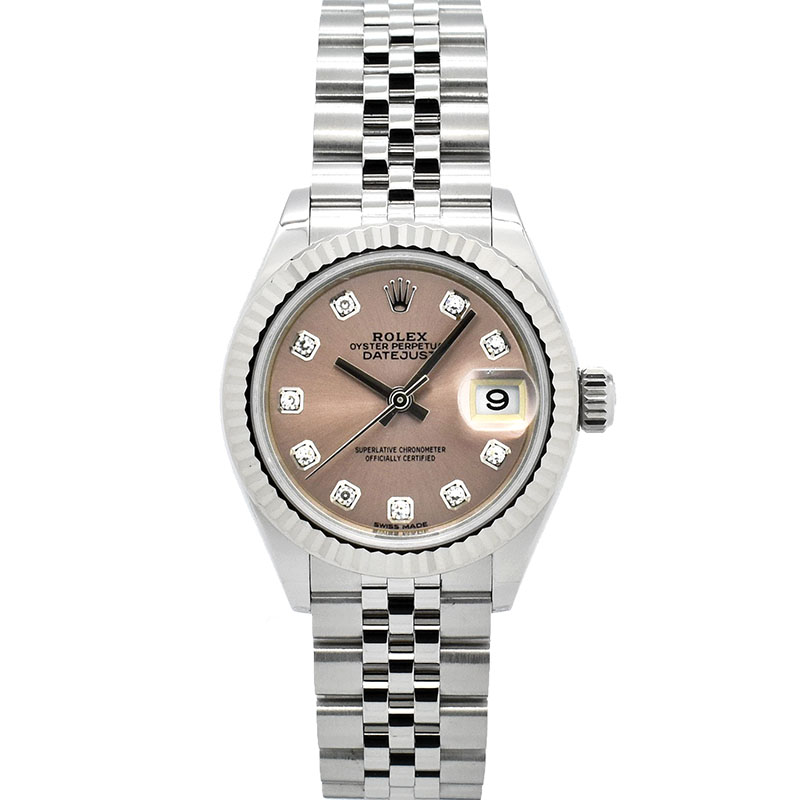 ロレックス　ROLEX　レディ デイトジャスト 28　Ref.279174G　ピンク/10Pダイヤ　28mm　USED　中古