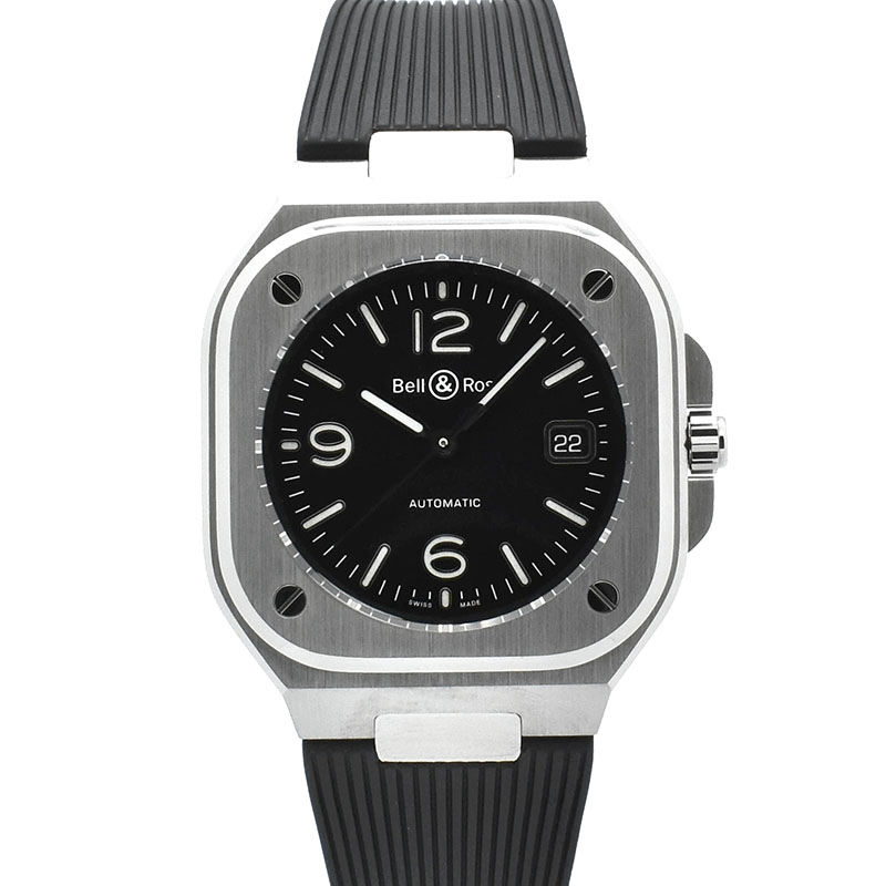 ベル＆ロス　BELL＆ROSS　インストゥルメントゥ BR 05 ブラック スティール　 BR05A-BL-ST/SRB　SS　40mm　USED　中古