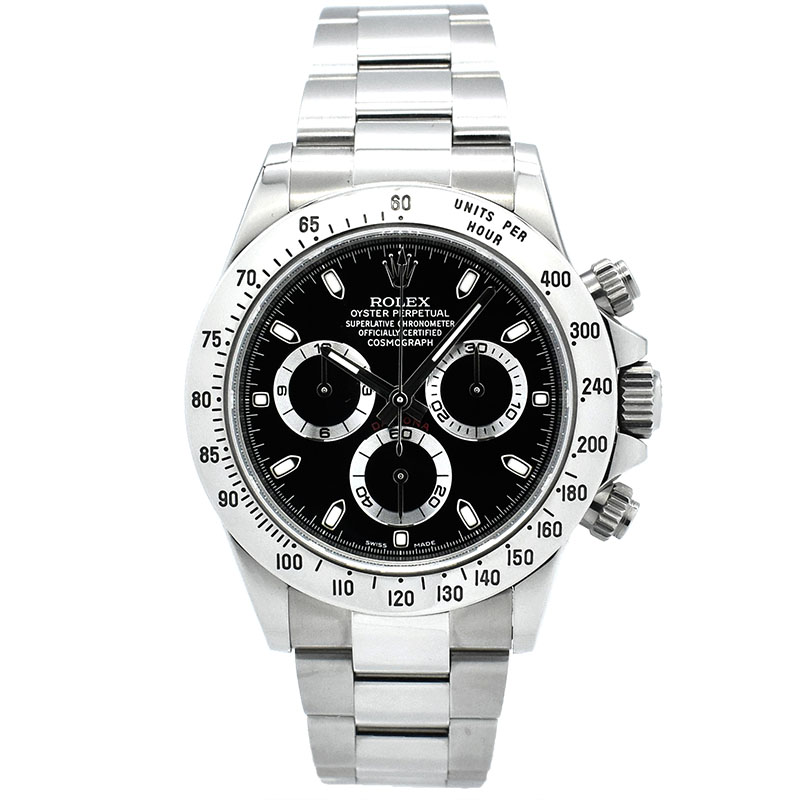 ロレックス　ROLEX　デイトナ　Ref.116520　SS　ブラック　ランダム番　鏡面バックル　USED　中古