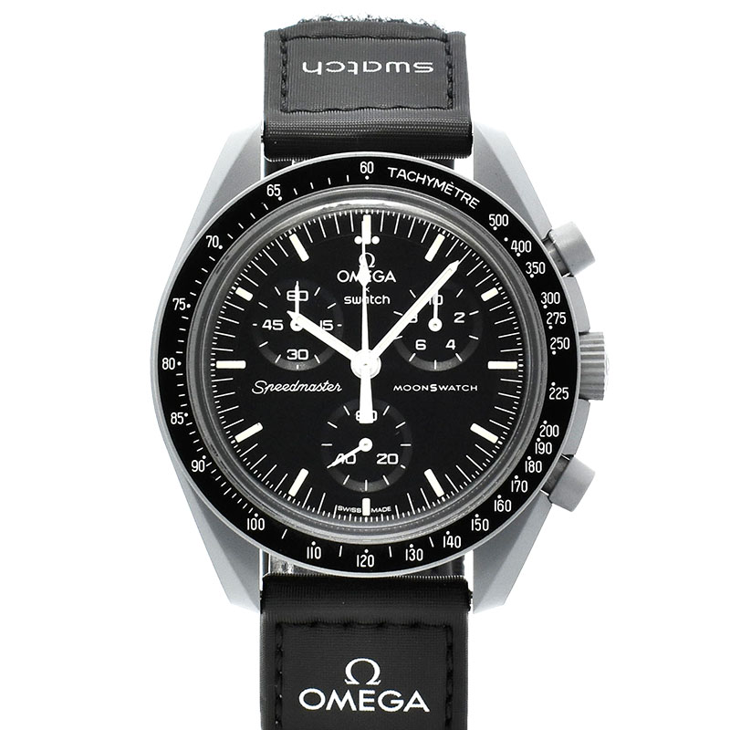 オメガ×スウォッチ　OMEGA×Swatch　ミッション トゥ ザ ムーン　SO33M100　バイオセラミック　42mm　未使用品