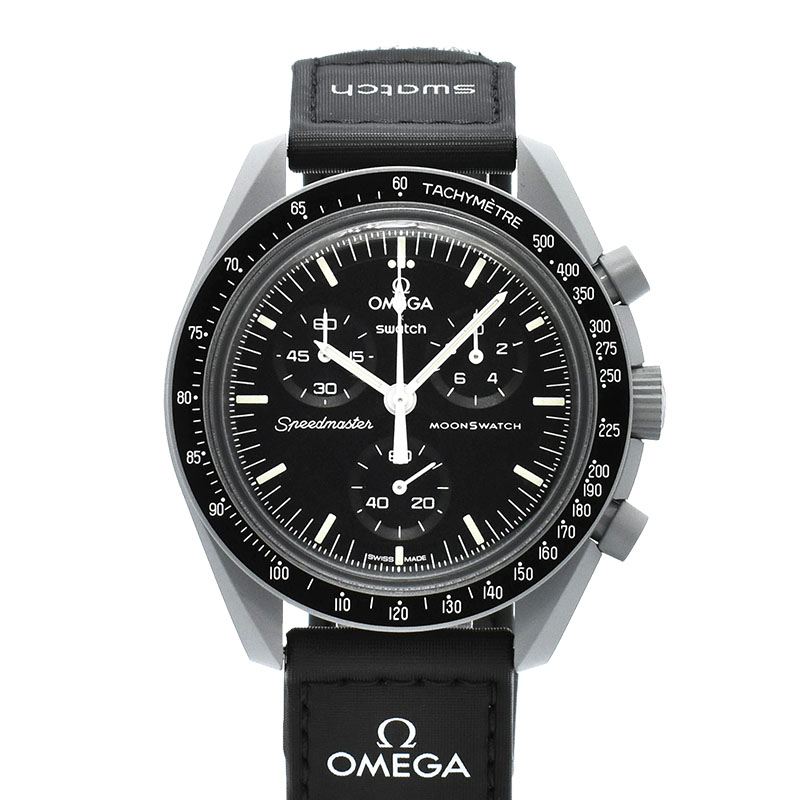 オメガ×スウォッチ　OMEGA×Swatch　ミッション トゥ ザ ムーン　SO33M100　バイオセラミック　42mm　未使用品