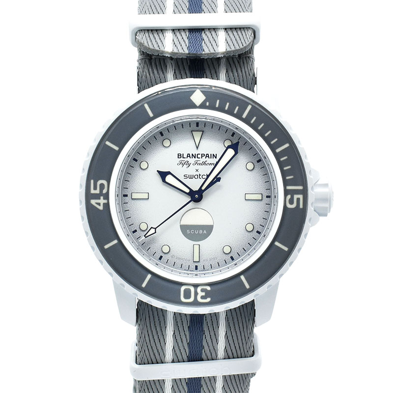 ブランパン×スウォッチ　BLANCPAIN×Swatch　フィフティファゾムス アンタークティックオーシャン　SO35S100　バイオセラミック　42.3mm　未使用品
