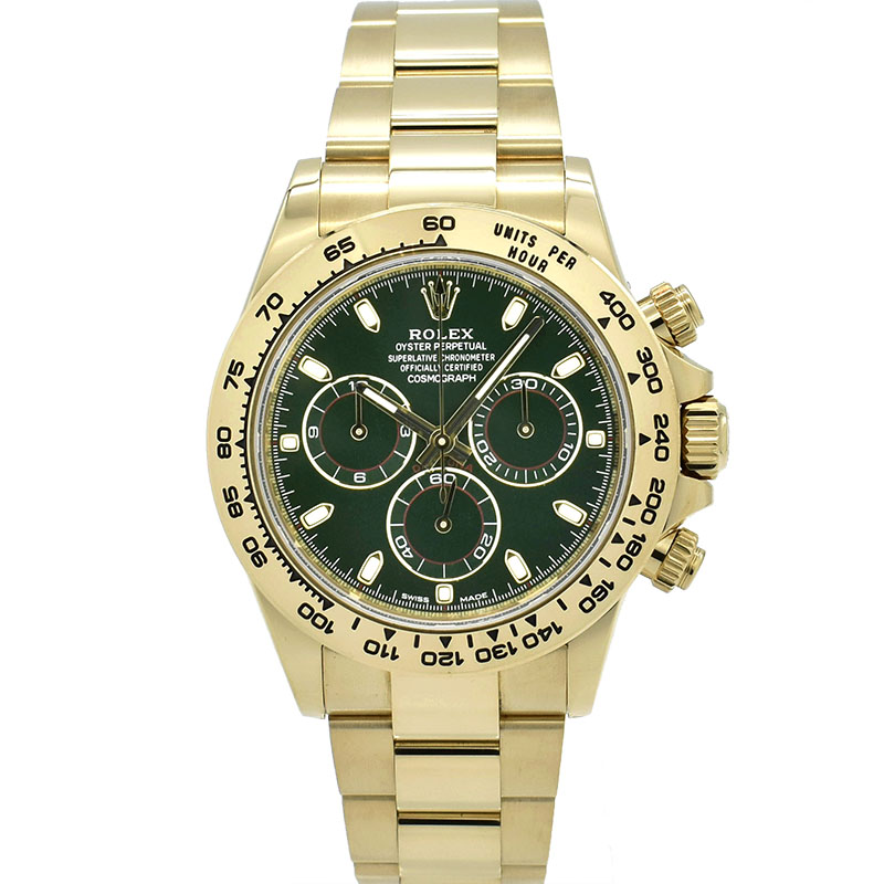 ロレックス　ROLEX　コスモグラフ デイトナ　Ref.116508　グリーン　18KYG　40mm　USED　中古