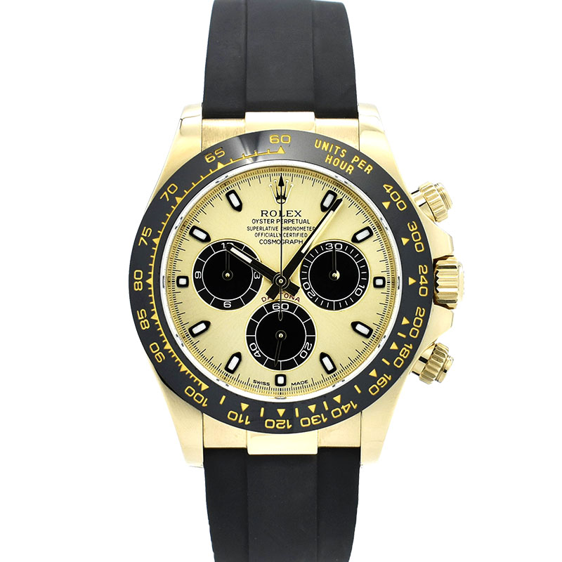ロレックス　ROLEX　デイトナ　116518LN　シャンパン/ブラック　オイスターフレックス　18KYG　USED　中古