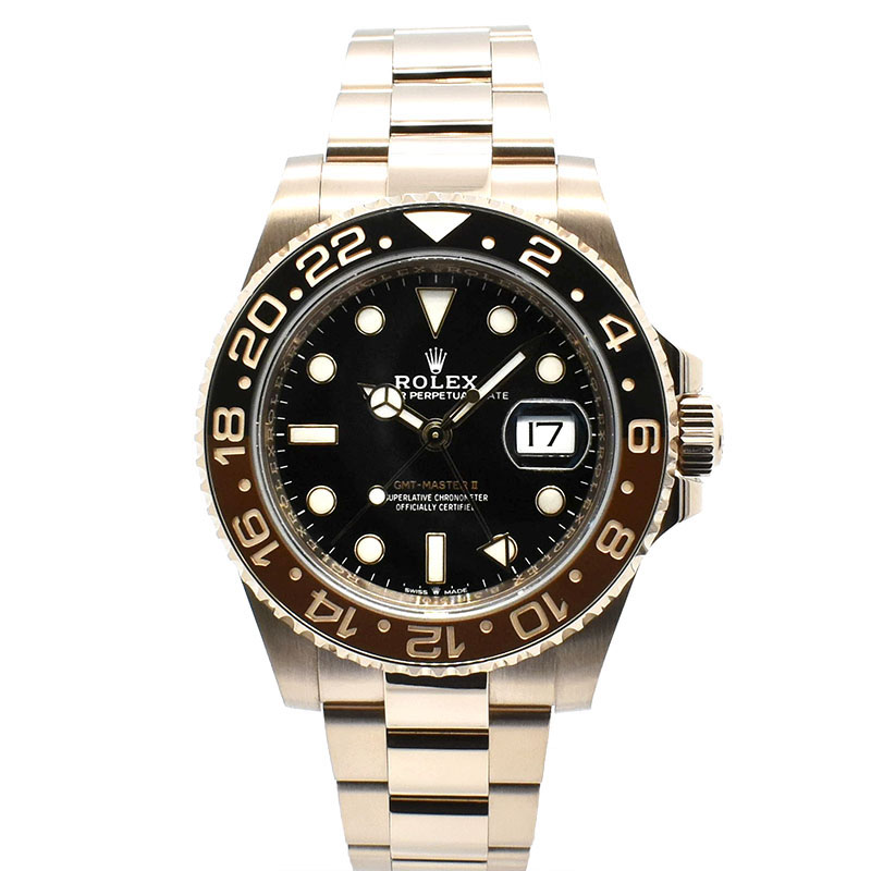 ロレックス　ROLEX　GMTマスター2　Ref.126715CHNR　ブラウン/ブラックベゼル　40mm　18KERG　USED　中古