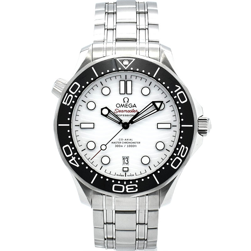 オメガ　OMEGA　シーマスター300 コーアクシャル マスタークロノメーター　210.30.42.20.04.001　ホワイト　42mm　USED　中古
