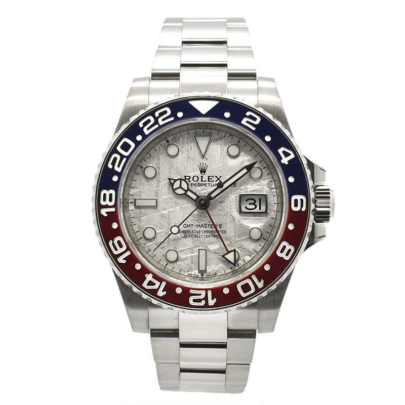 ロレックス　ROLEX　GMTマスター2　Ref.126719BLRO　ブルー/レッドベゼル　メテオライト　18KWG　40mm　USED　中古