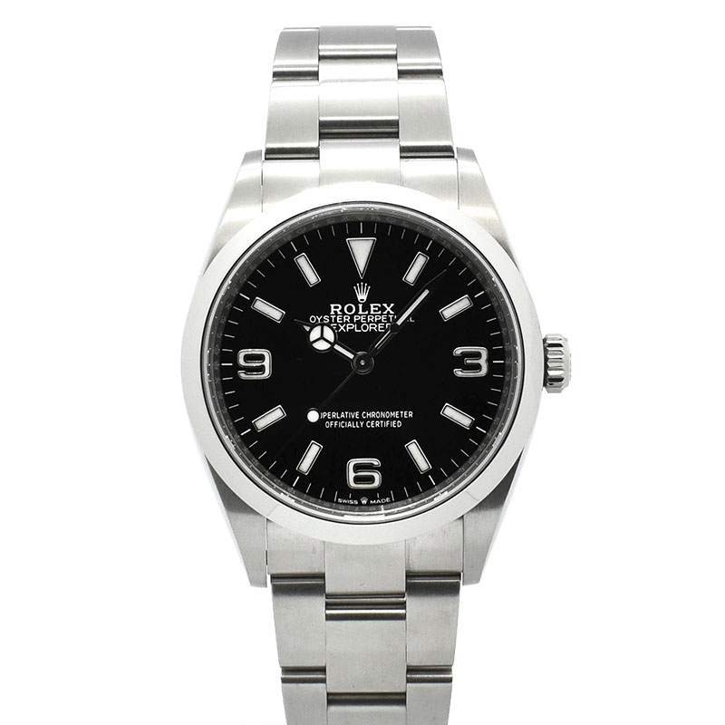 ロレックス　ROLEX　エクスプローラー 36　Ref.124270　36mm　ブラック　USED　中古